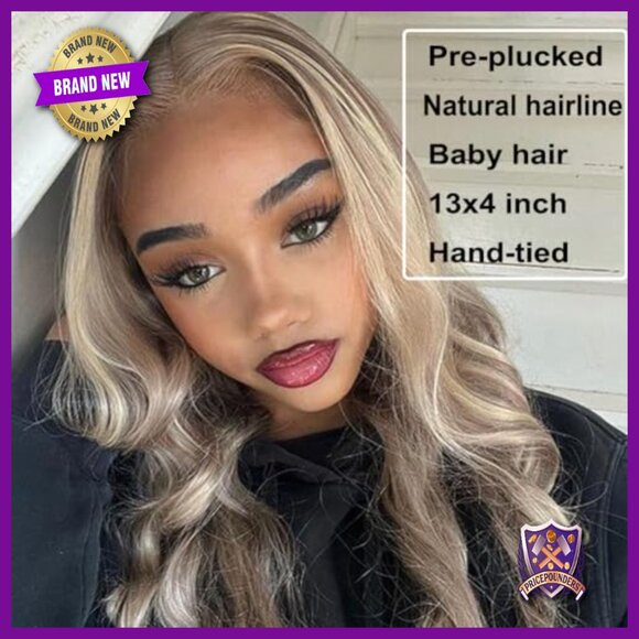 24-Inch Synthetic Lace Front Wig, Heat Resistant, Pre-Plucked, Glueless main image 6